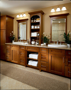 Cherry Antique Chocolate | Bath Cabinets Will County